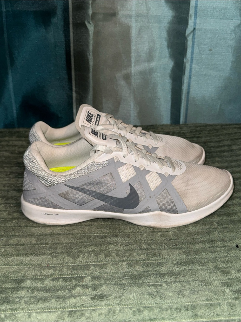 Nike Women’s White and Gray Athletic Training Sneakers